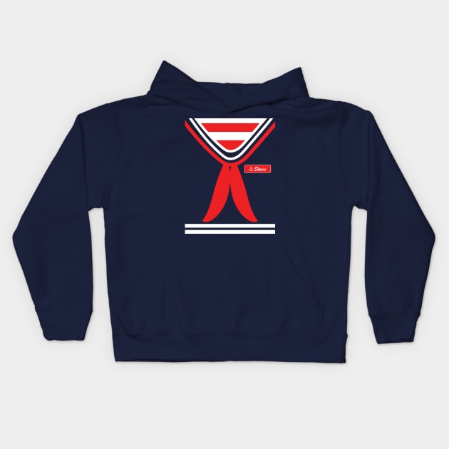 Stranger Things Scoops Ahoy Uniform Kids Hoodie by LaVidaLowKey